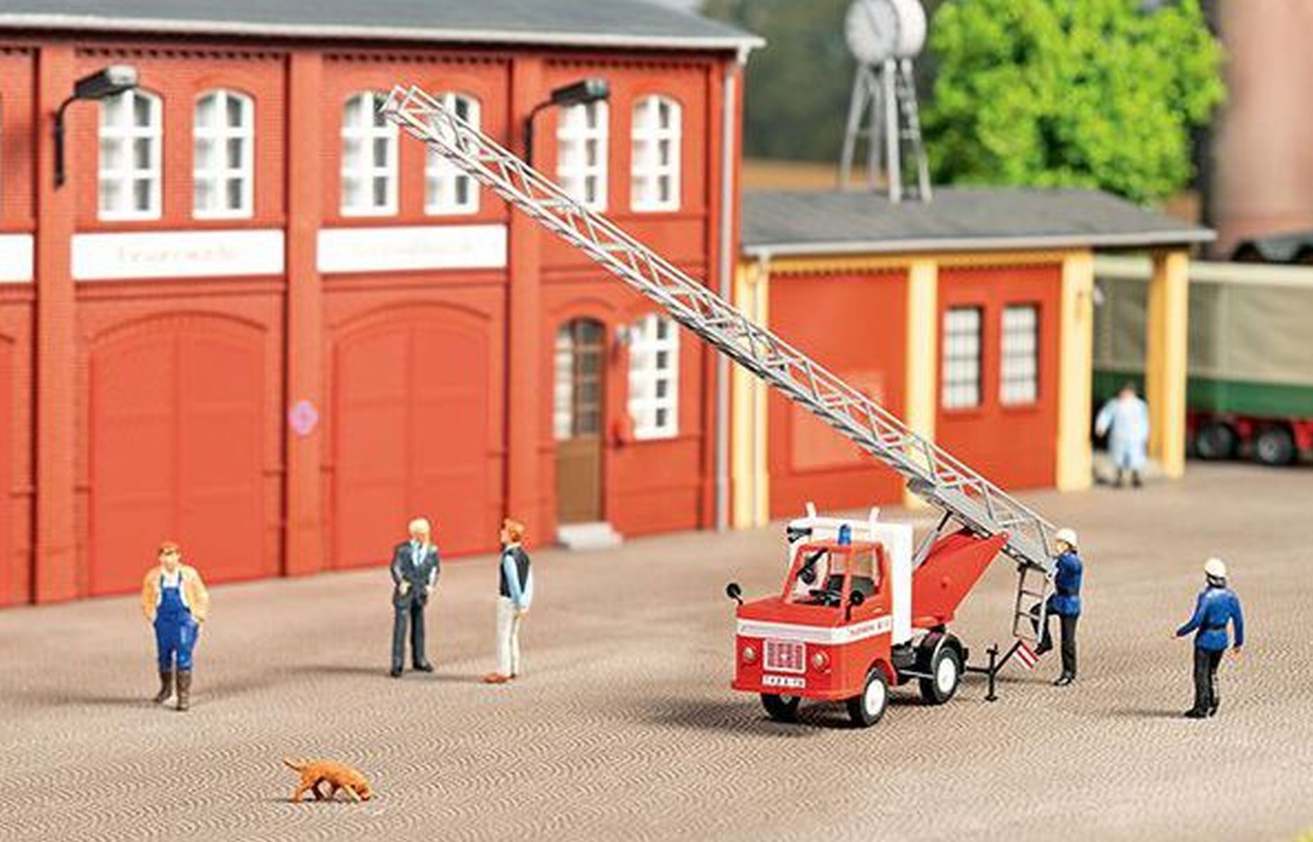 Auhagen 41686 - Multicar M22 Feuerwehr Drehleiter H0 1:87