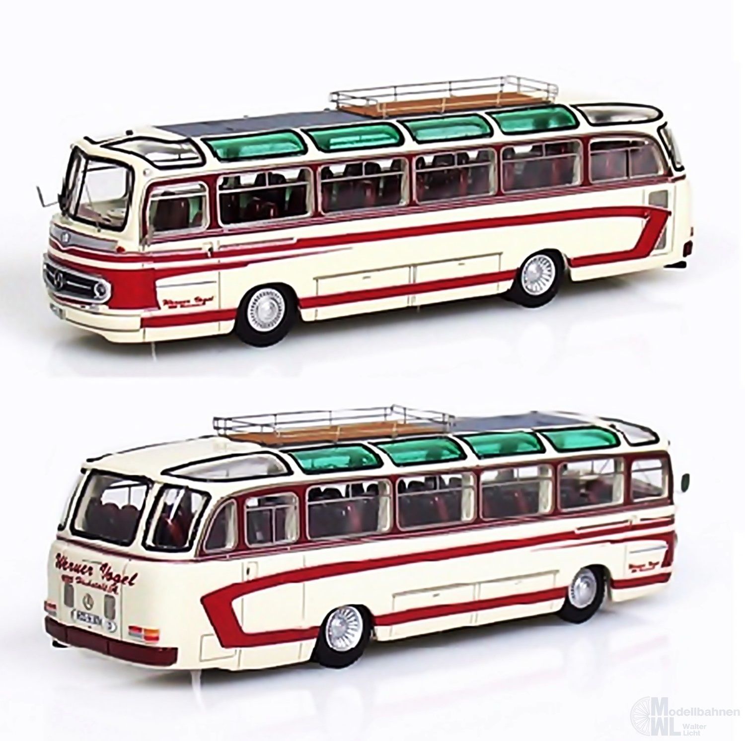 NPE NA99022 - Bus Drögmöller 0 321 H beige Firma Vogel 1:87