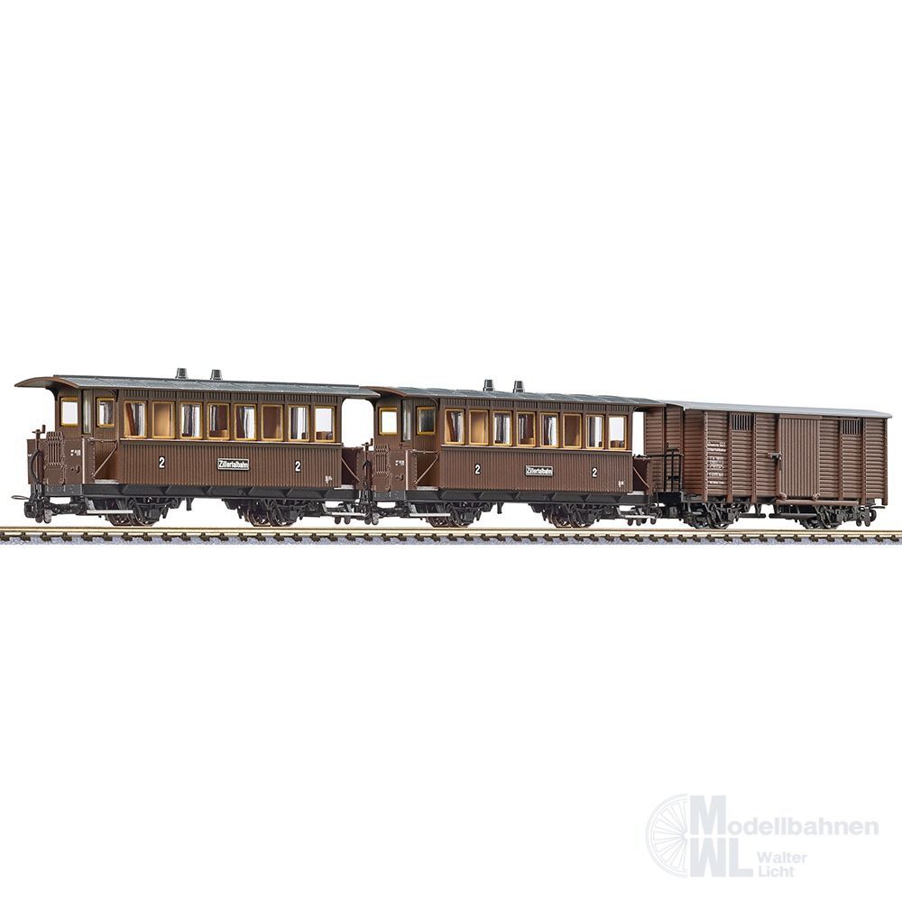 Liliput 340018 - Personenwagen Set Zillertalbahn 3.tlg. H0e