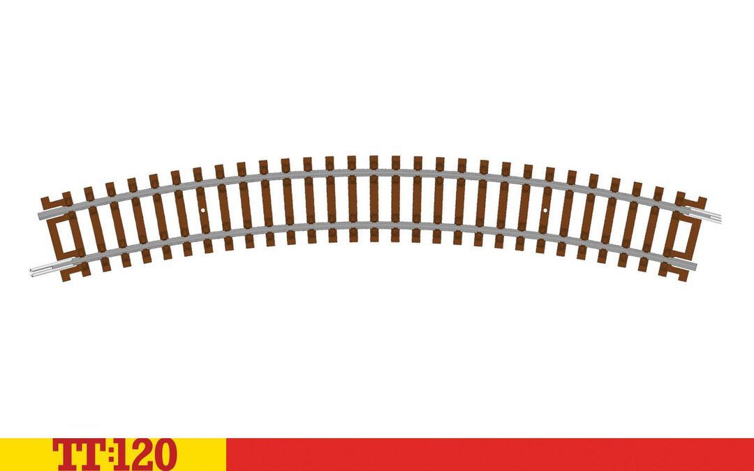 HORNBY TT TT8004 - Gleis gebogen Radius 2 / Curve - 2nd Radius TT 1:120