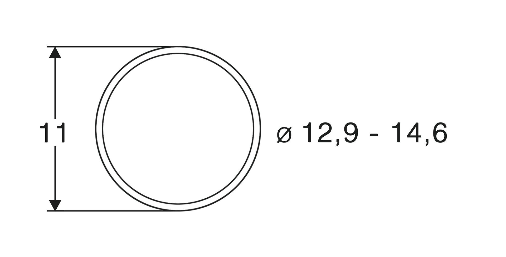 Roco 40070 - Haftreifen 12,9mm-14,6mm 10 Stück