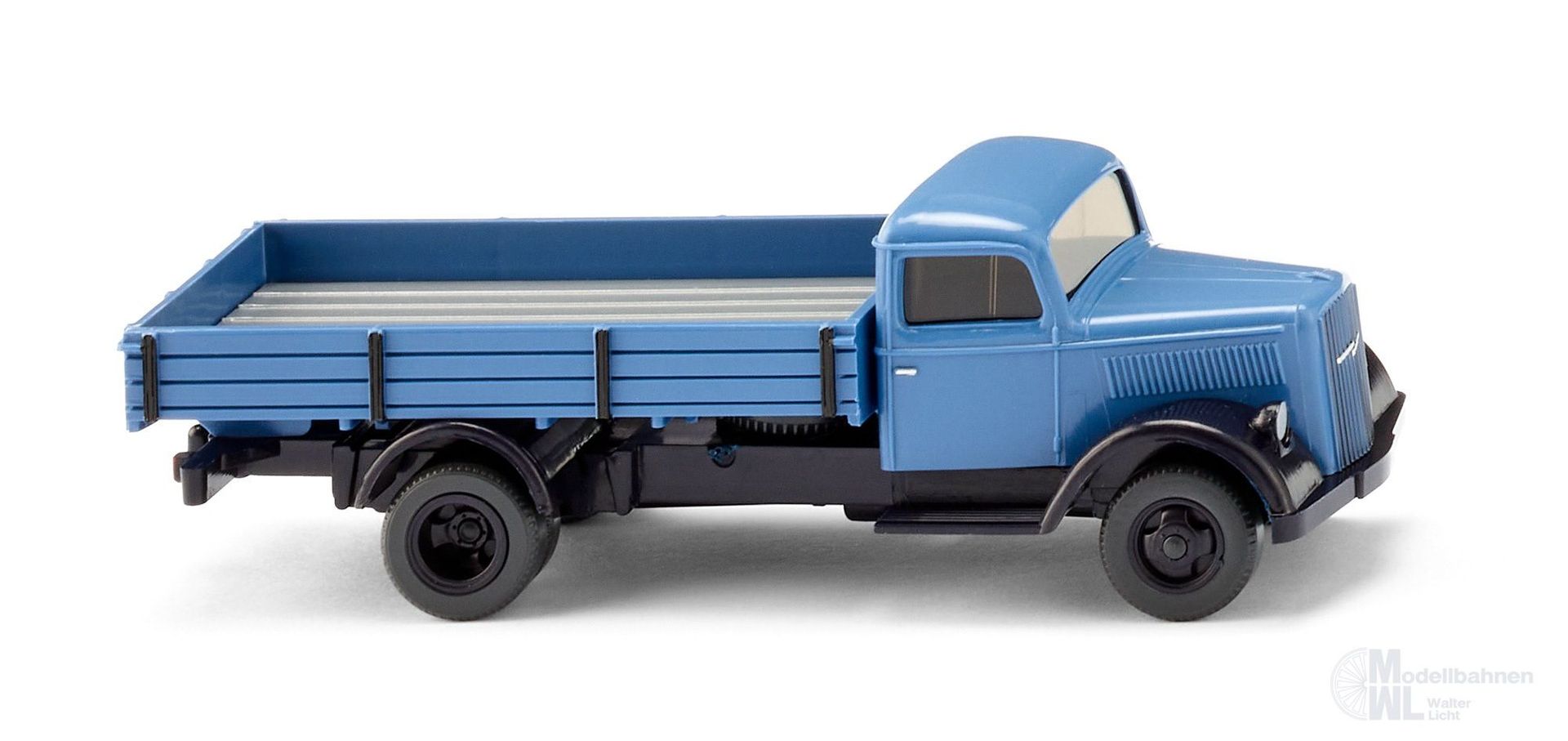 Wiking 084007 - Pritschen-Lkw Opel Blitz blau H0 1:87