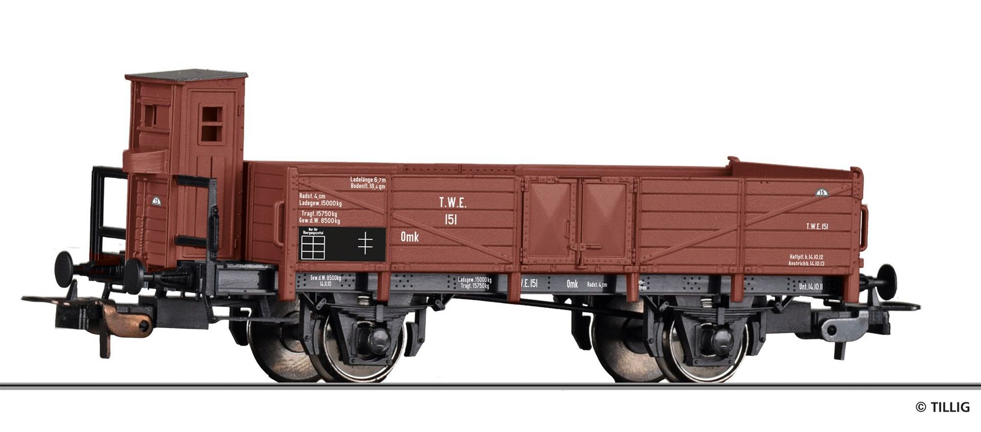 Tillig 77010 - Güterwagen offen TWE Ep.I H0/GL