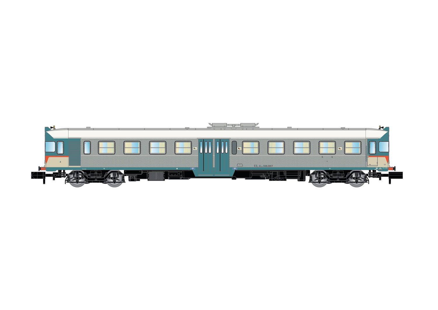 Arnold 2570 - Triebwagen Aln 668 1207 FS Ep.IV/V INOX N 1:160