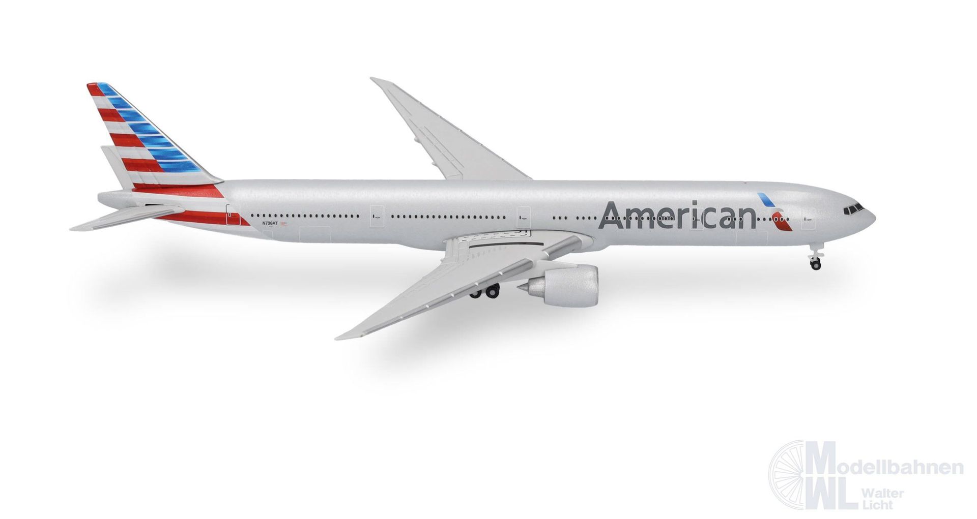 Herpa 523950-003 - Boeing 777-300ER American Air N736AT 1:500