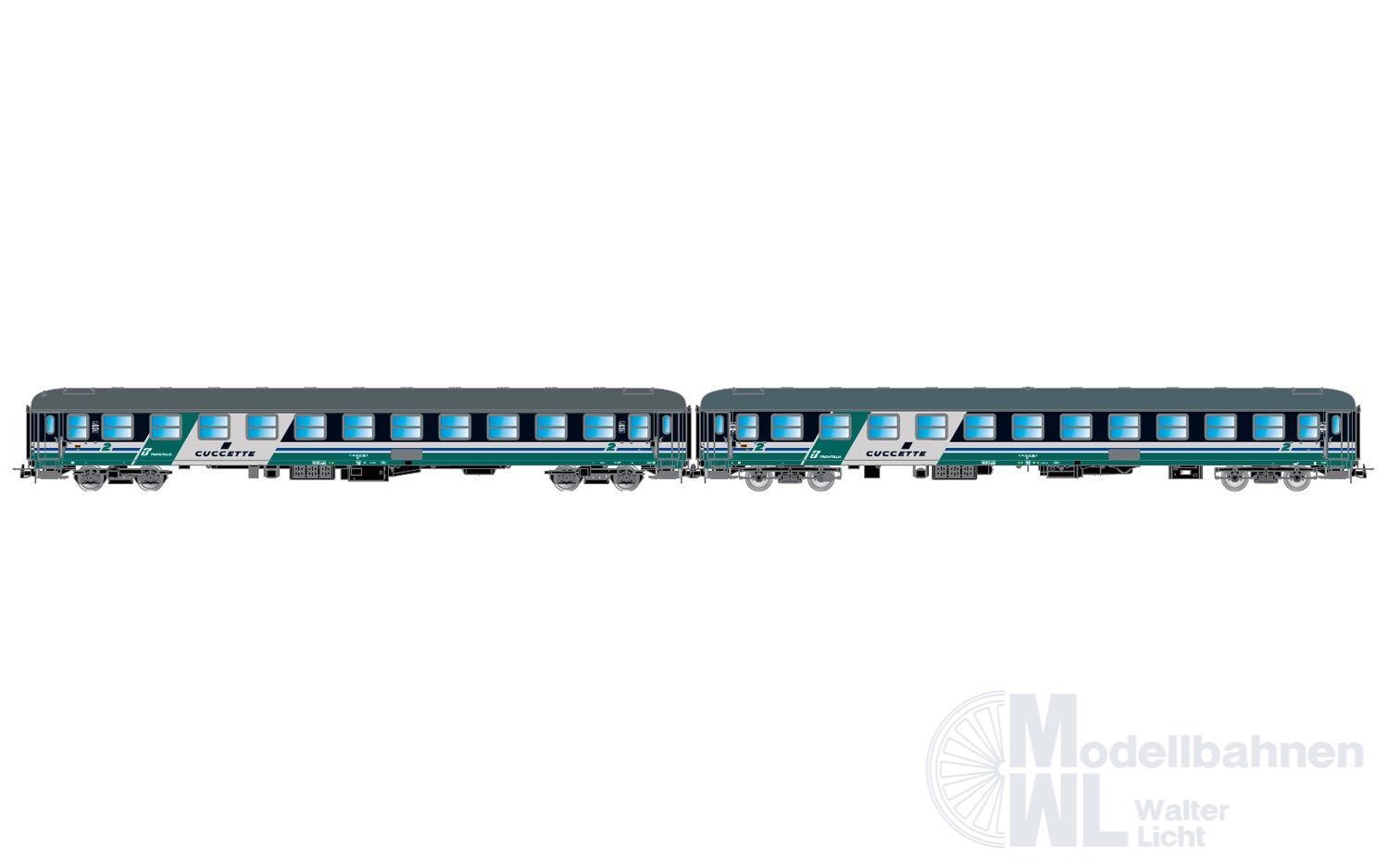 Rivarossi 4376 - Personenwagen Set FS Ep.V 2.tlg. XMPR H0/GL