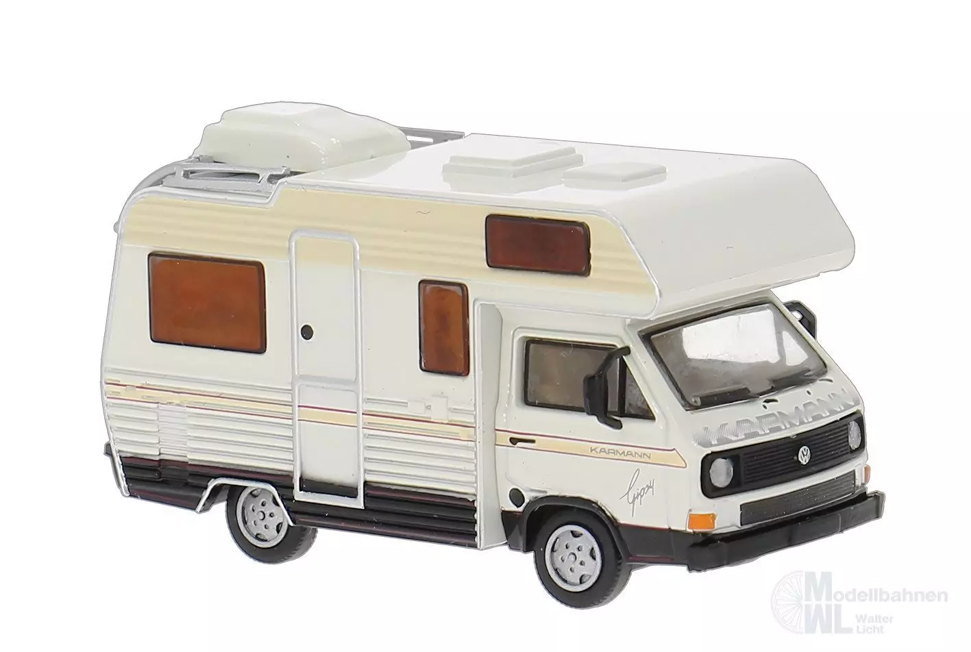 Brekina 33977 - VW T3 Gipsy Camper von Karmann weiß H0 1:87