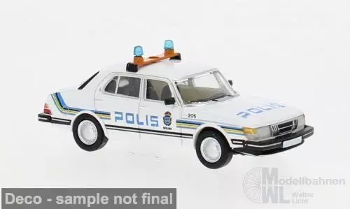 PCX-Models 871147 - Saab 900 Limousine Polis (S) H0 1:87