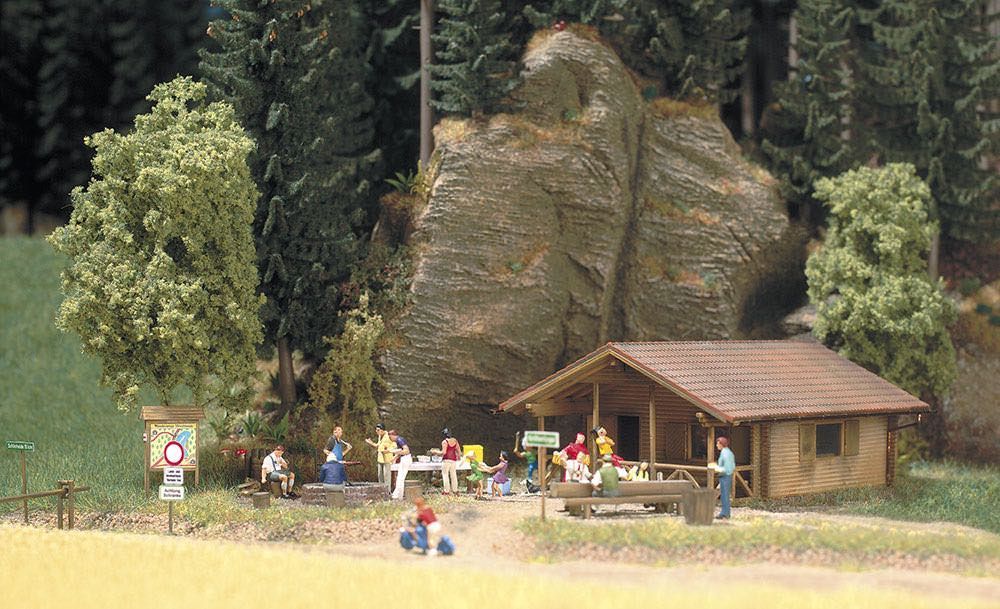 Busch 1035 - Blockhütte H0 1:87