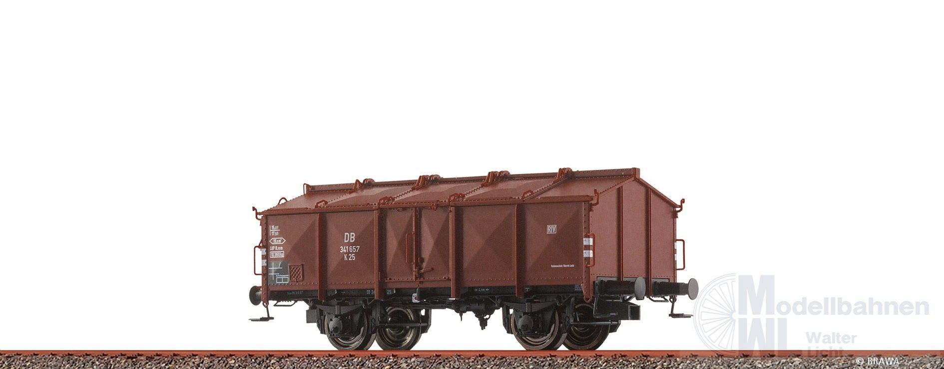 Brawa 50776 - Klappdeckelwagen DB Ep.III K25 H0/GL