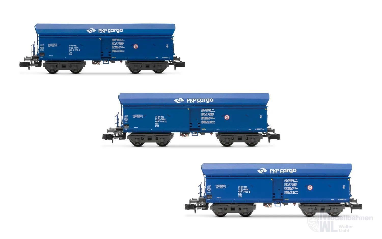 Arnold 6565 - Selbstentladewagen Set PKP Ep.VI 3.tlg. N 1:160