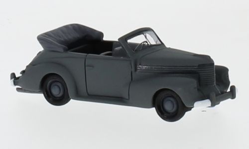 BoS-Models 87626 - Opel Kapitän Cabriolet matt grau 1940 Wehrmacht H0 1:87