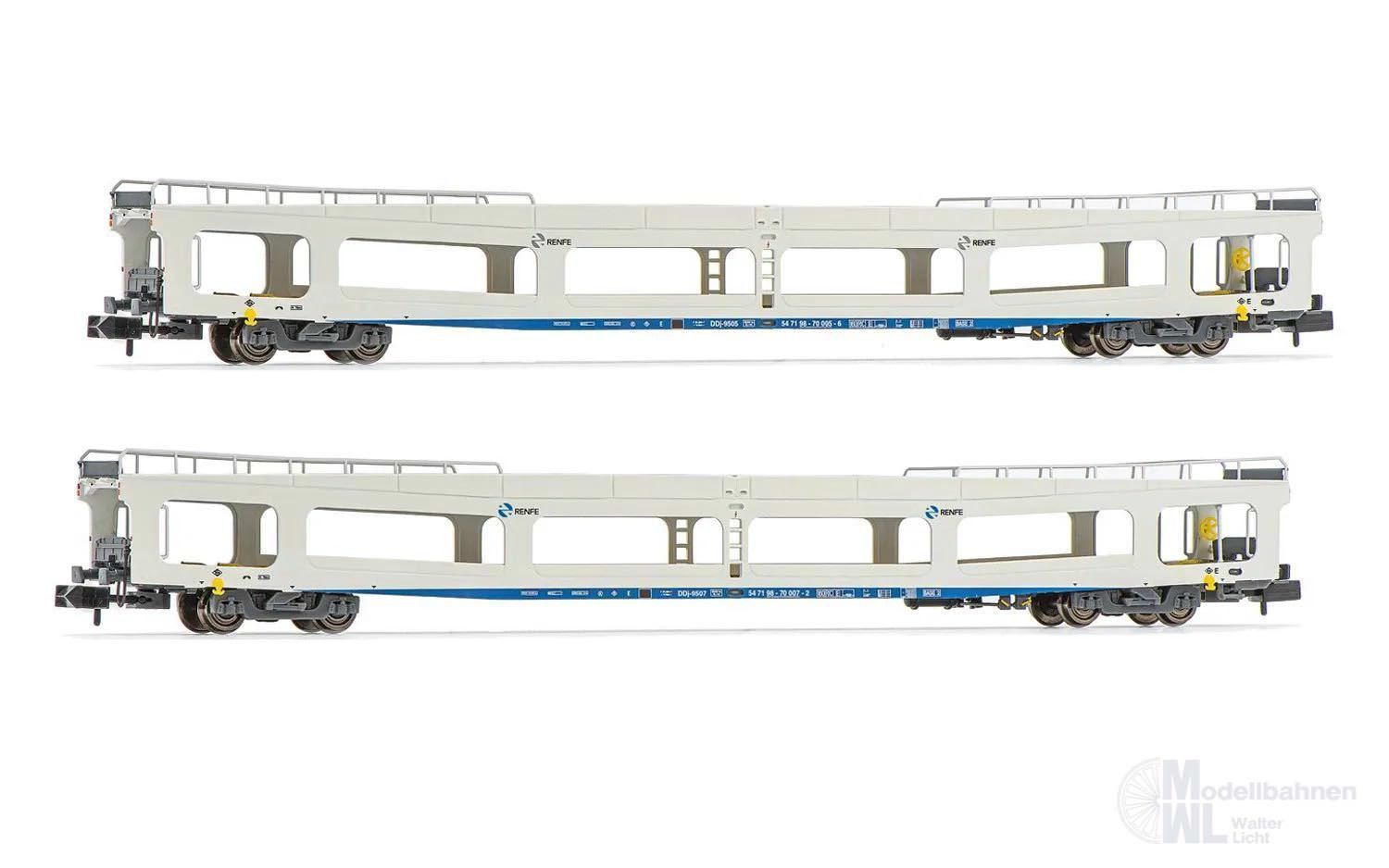 Arnold 4351 - Autotransportwagen Set RENFE Ep.V DDMA 2.tlg. N 1:160