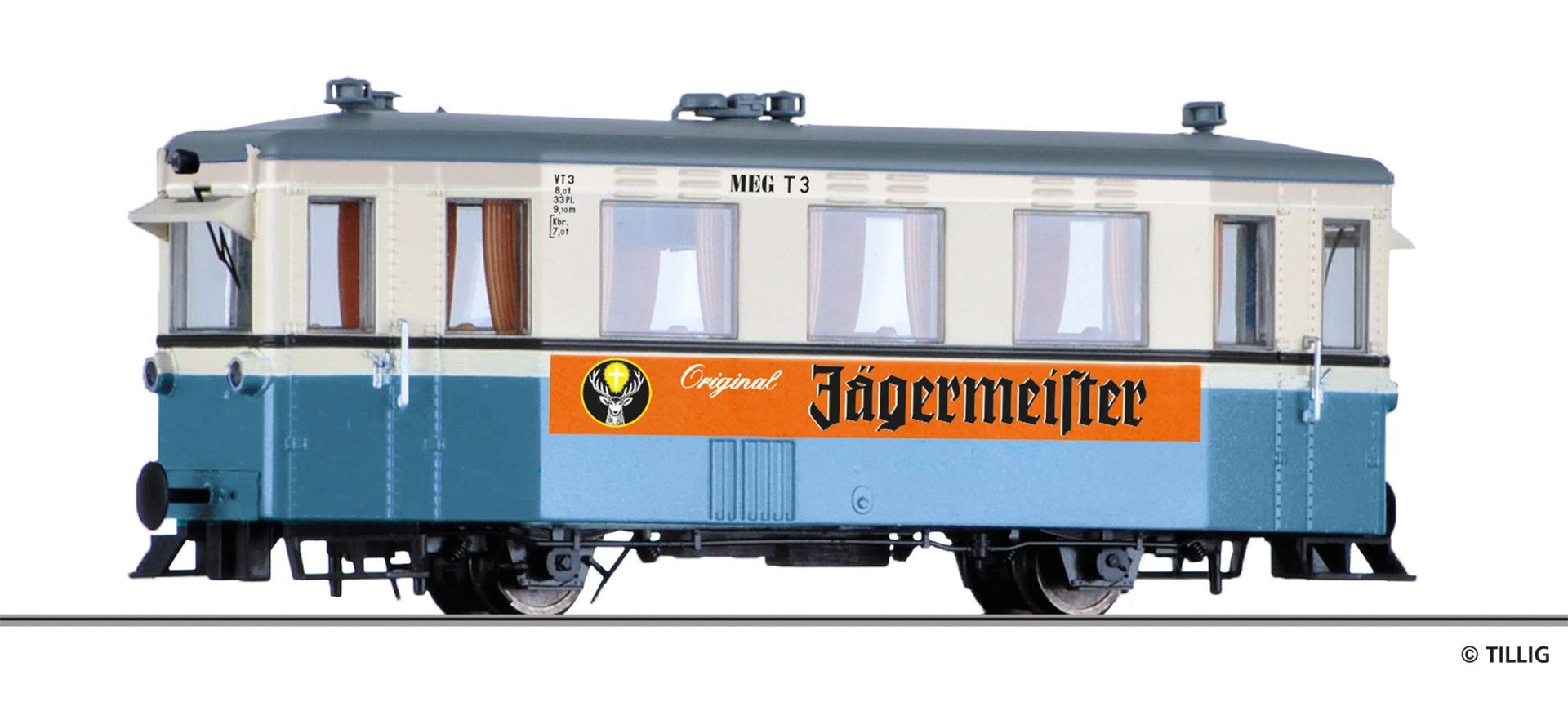 Tillig 02943 - Triebwagen T3 MEG Ep.III H0m