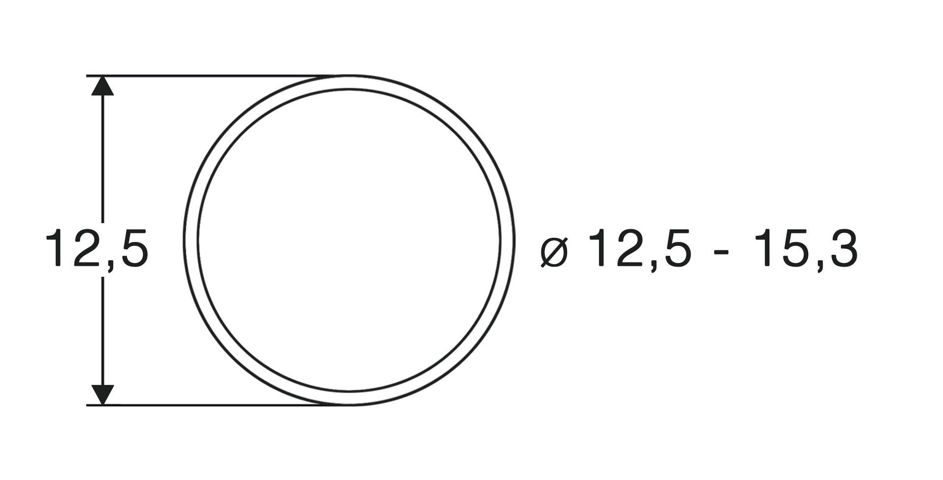 Roco 40075 - Haftreifen 12,5mm-15,mm 10 Stück