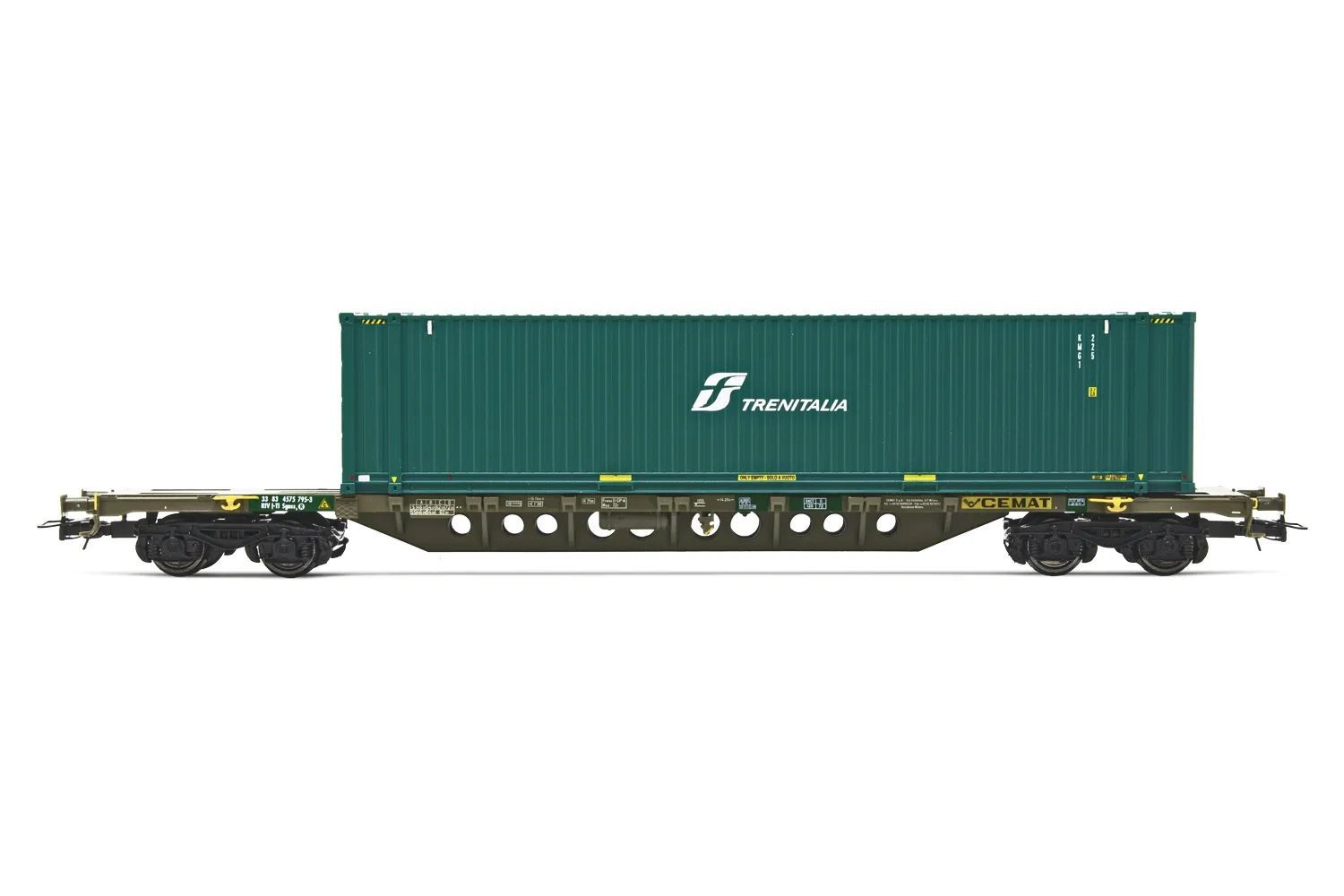 Rivarossi 6576 - Containerwagen FS CEMAT Ep.V/VI Trenitalia H0/GL