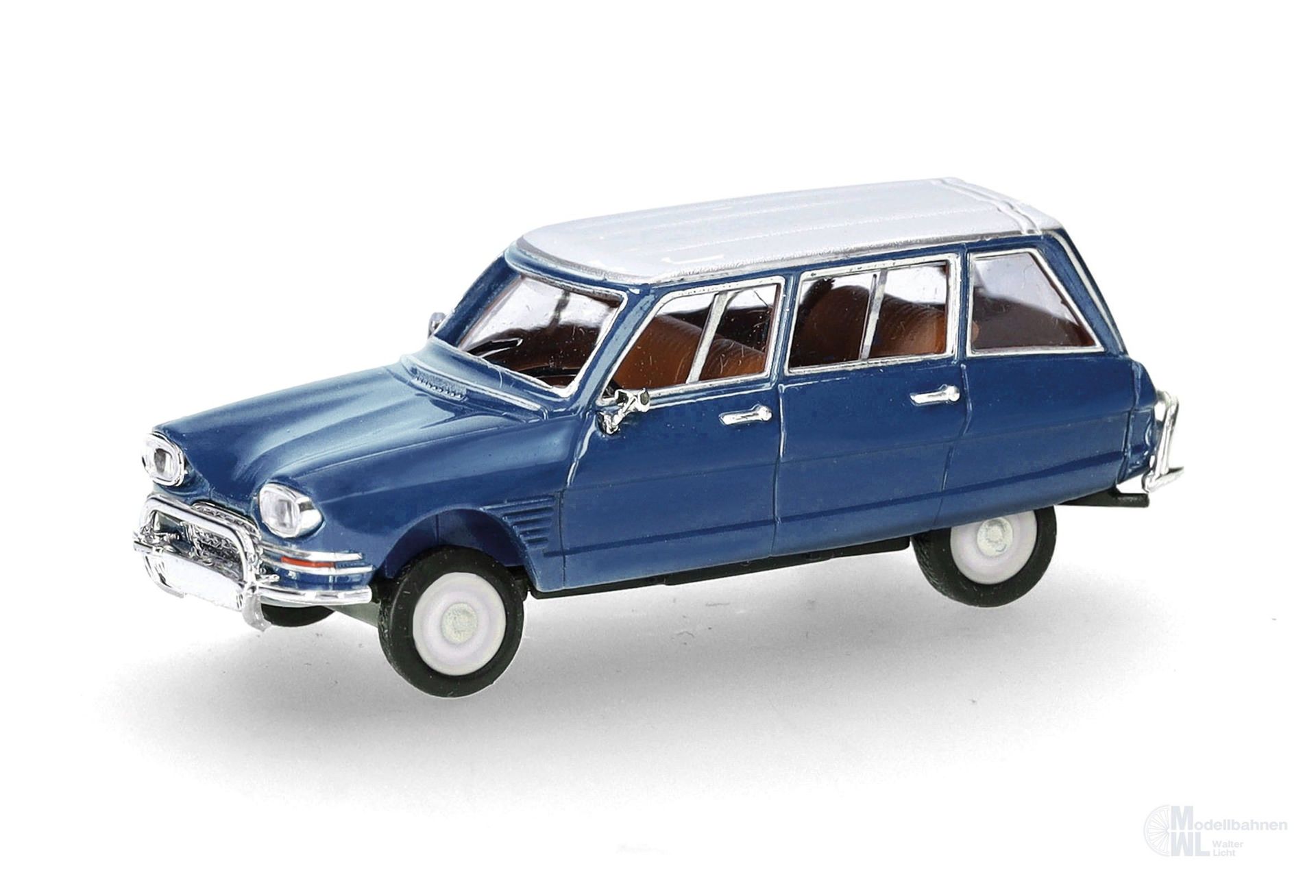 Herpa 038959-002 - Citroen AMI 6 Break blau/weiß H0 1:87