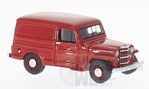 BoS-Models 87013 - Jeep Willys Panel Van rot 1954 H0 1:87