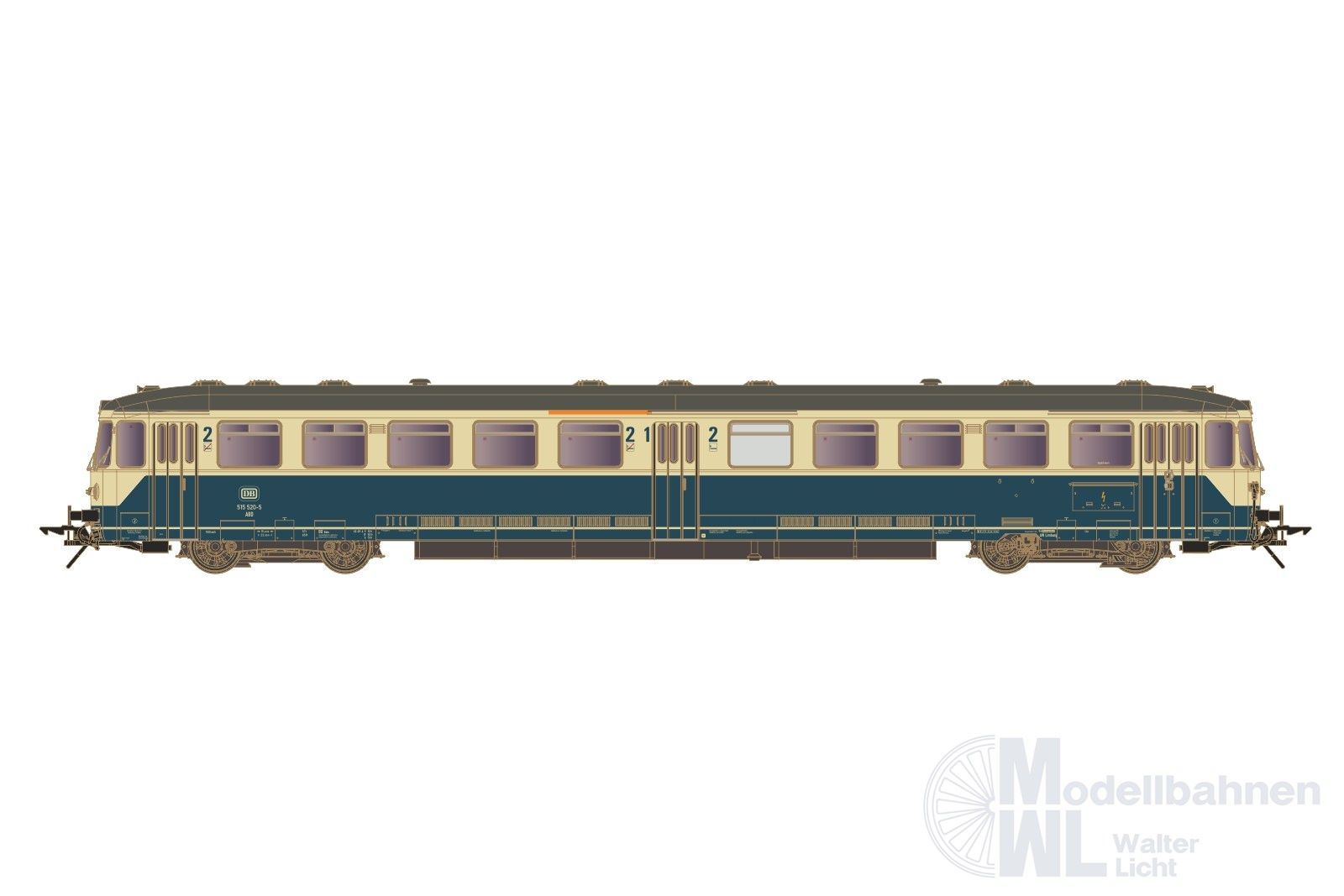 Lenz 40415-03 - Akku-Triebwagen BR 515 DB Ep.IV blau-beige Spur 0