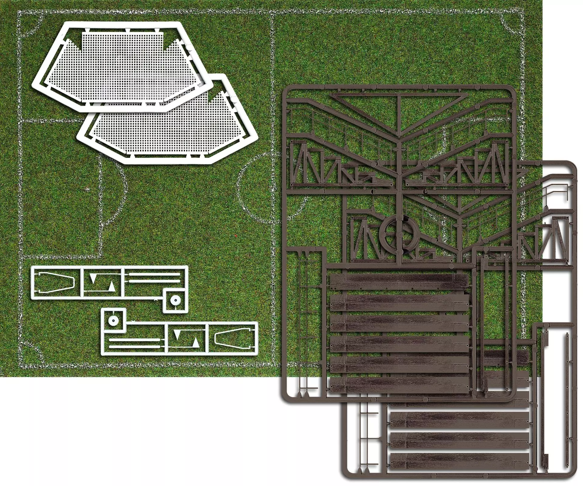 Busch 1052 - Fußballplatz H0 1:87