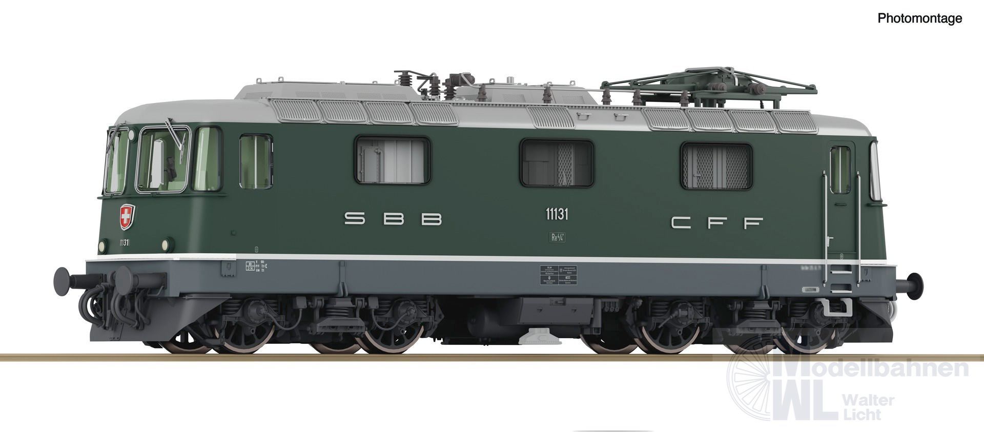 Roco 7510027 - E-Lok Re 4/4 II SBB Ep.IV 11131 grün H0/GL Sound