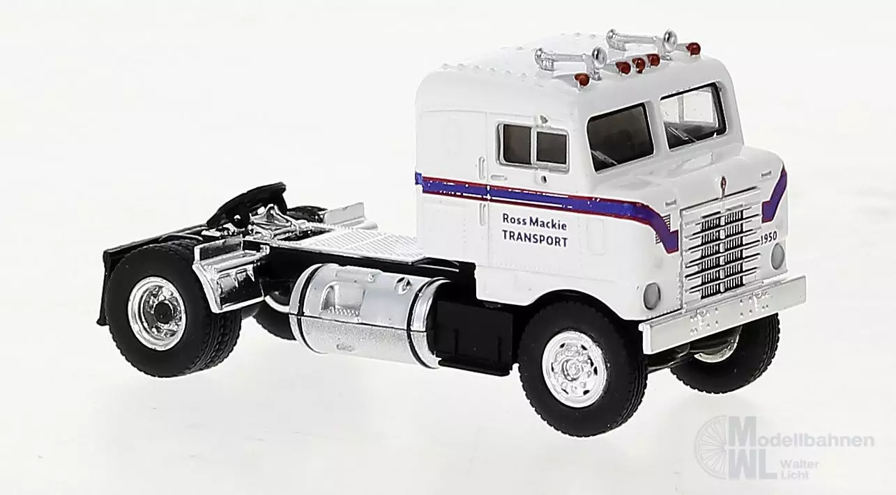 Brekina 85951 - Kenworth Bullnose 1950, weiß von Ross Mackie H0 1:87