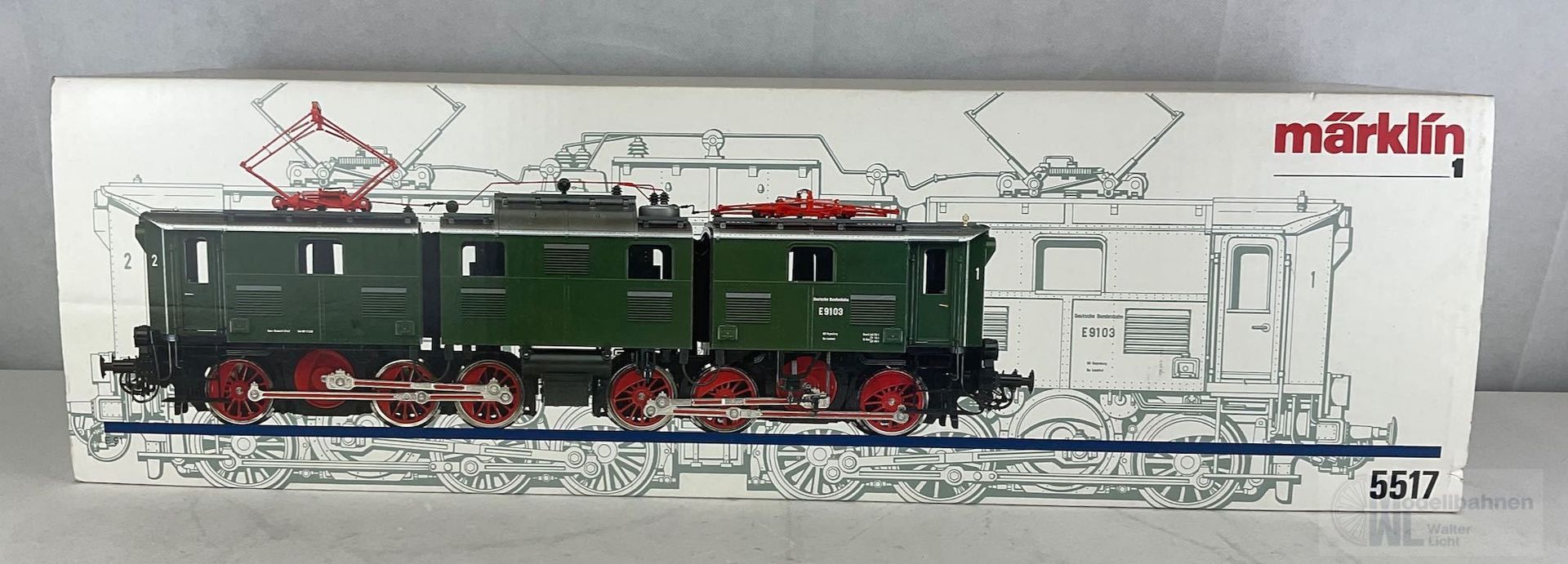 GEBRAUCHTWARE 5517 - MÄRKLIN - E-Lok E9103 DB Ep.III grün Spur 1