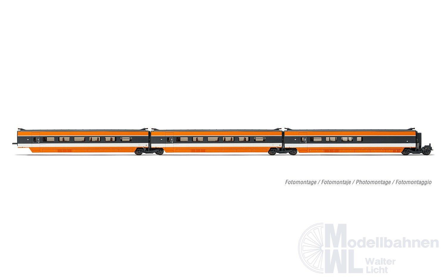 Jouef 3014 - Ergänzungswagenset TGV SNCF Ep.IV 3.tlg. H0/GL