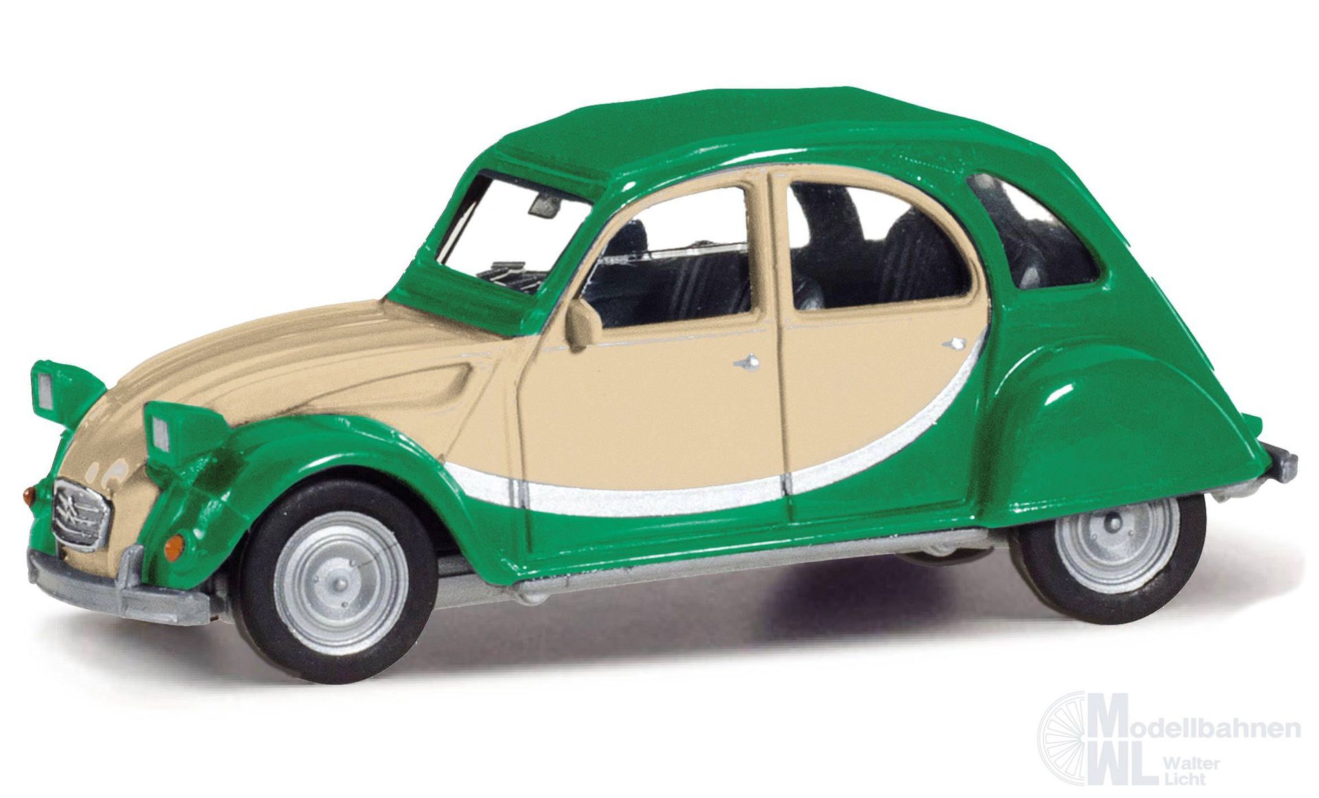 Herpa 020817-007 - Citroen 2CV Charleston grü/beige H0 1:87