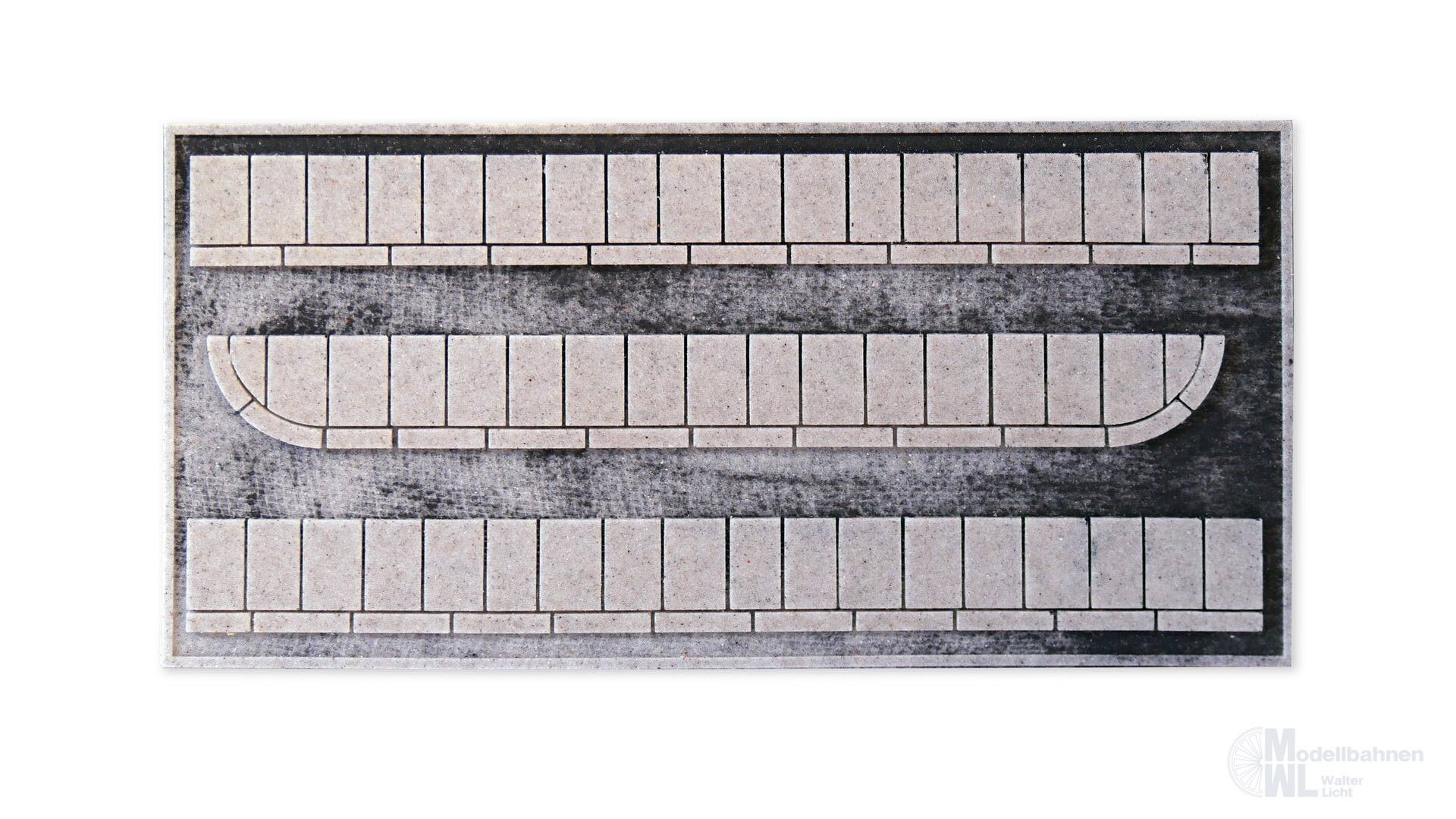 Noch 60340 - Struktur-Bürgersteig Beton-Platten 1,6 cm breit, Gesamtlänge 86,2 cm H0 1:87