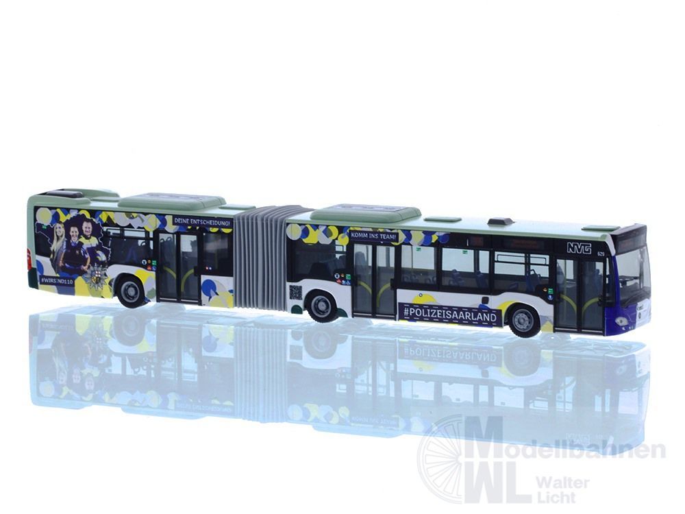 Rietze 73589 - Mercedes-Benz Citaro G´15 NVG-Polizei Saarland H0 1:87