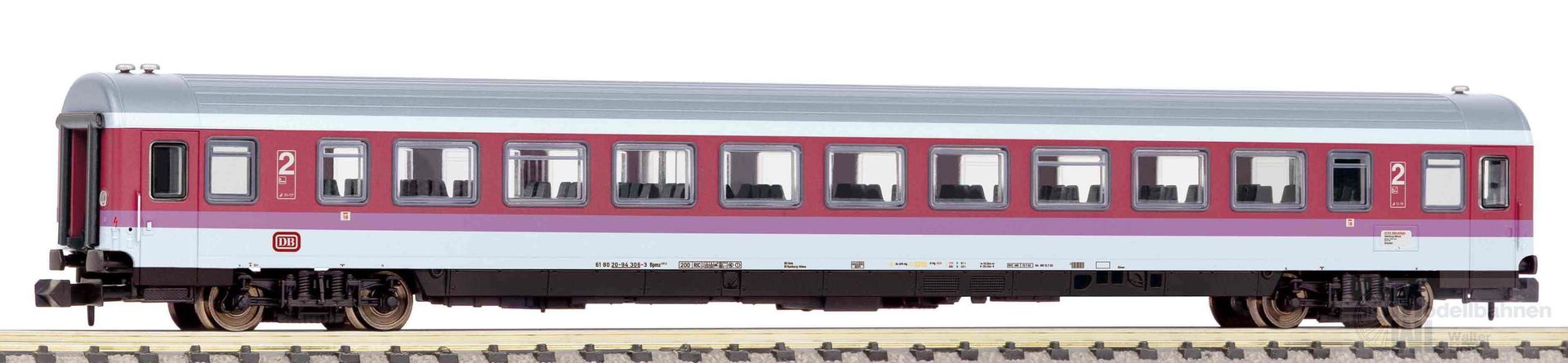 Piko 40671 - IC-Großraumwagen DB Ep.IV 2.Kl. Bpmz 291 Produktfarben N 1:160