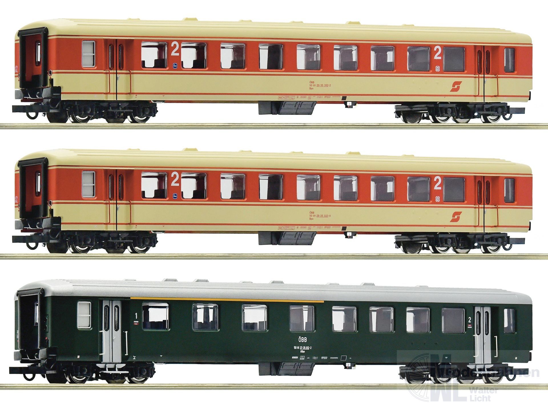 Roco 6200027 - Schlierenwagen Set ÖBB Ep.IV 3.tlg. H0/GL