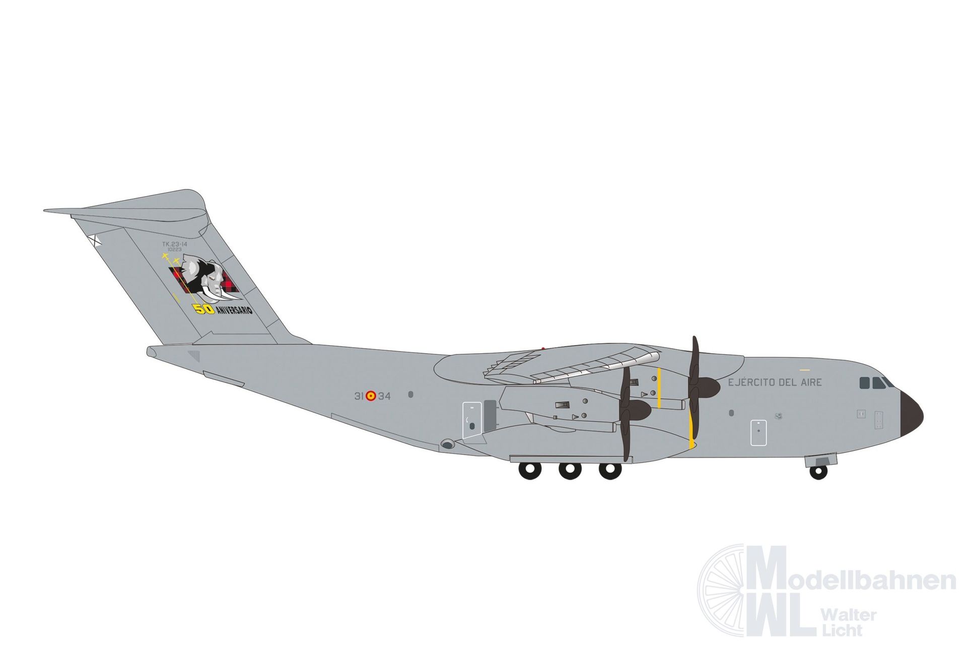 Herpa 537872 - Airbus A400M Spanish AF Ala31 50Years 1:500