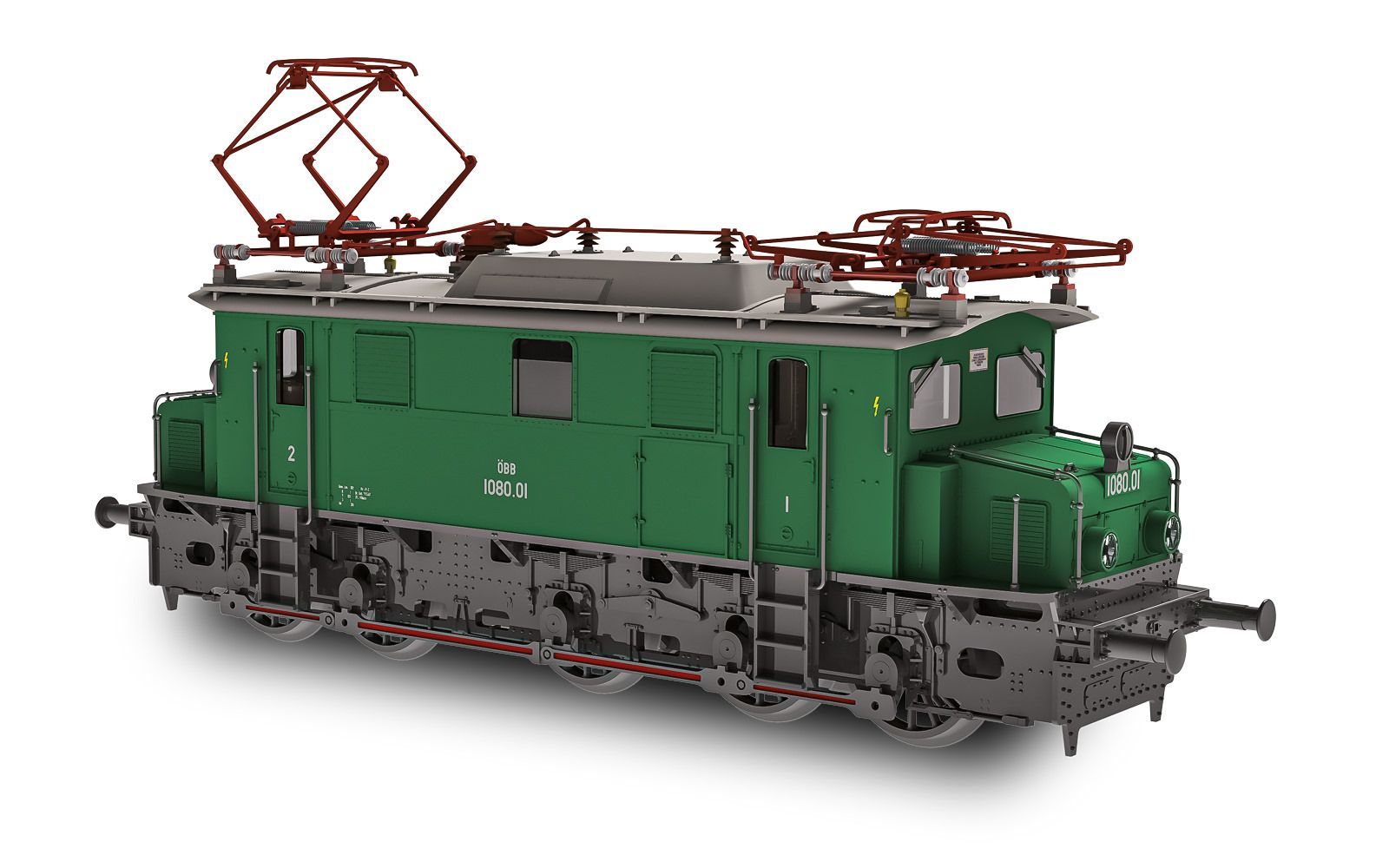 Jägerndorfer Modellbahn 21000 - E-Lok Rh 1080.01 ÖBB Ep.II/VI Museumslok H0/GL