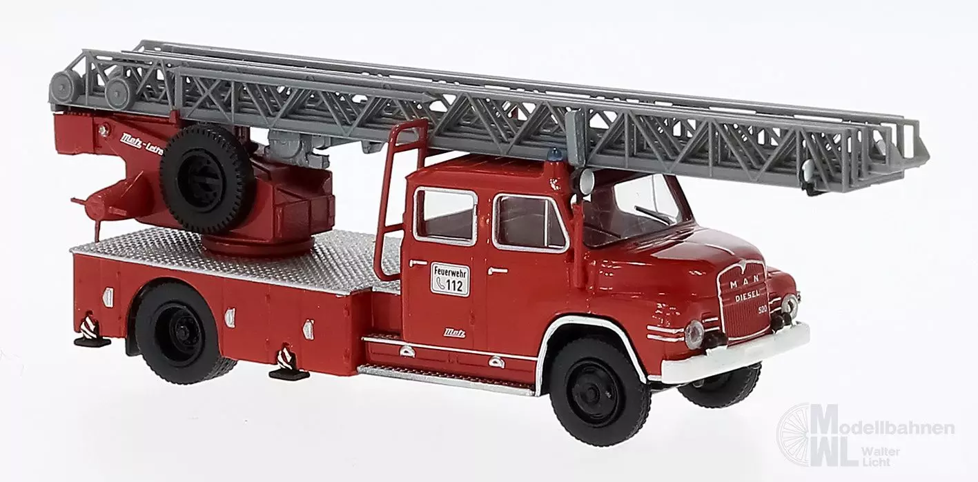 Brekina 45161 - MAN 520H DLK 30 weiße Kotflügel H0 1:87