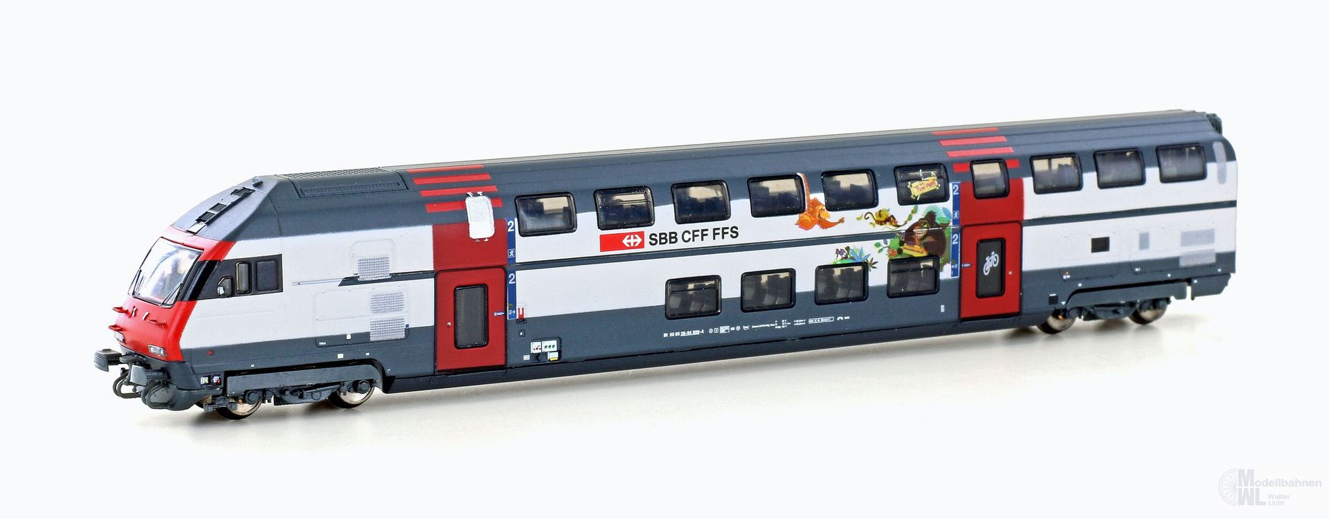 Hobbytrain 25129 - IC2000 Dosto-Steuerwagen SBB Ep.V/VI  2.Kl. N 1:160