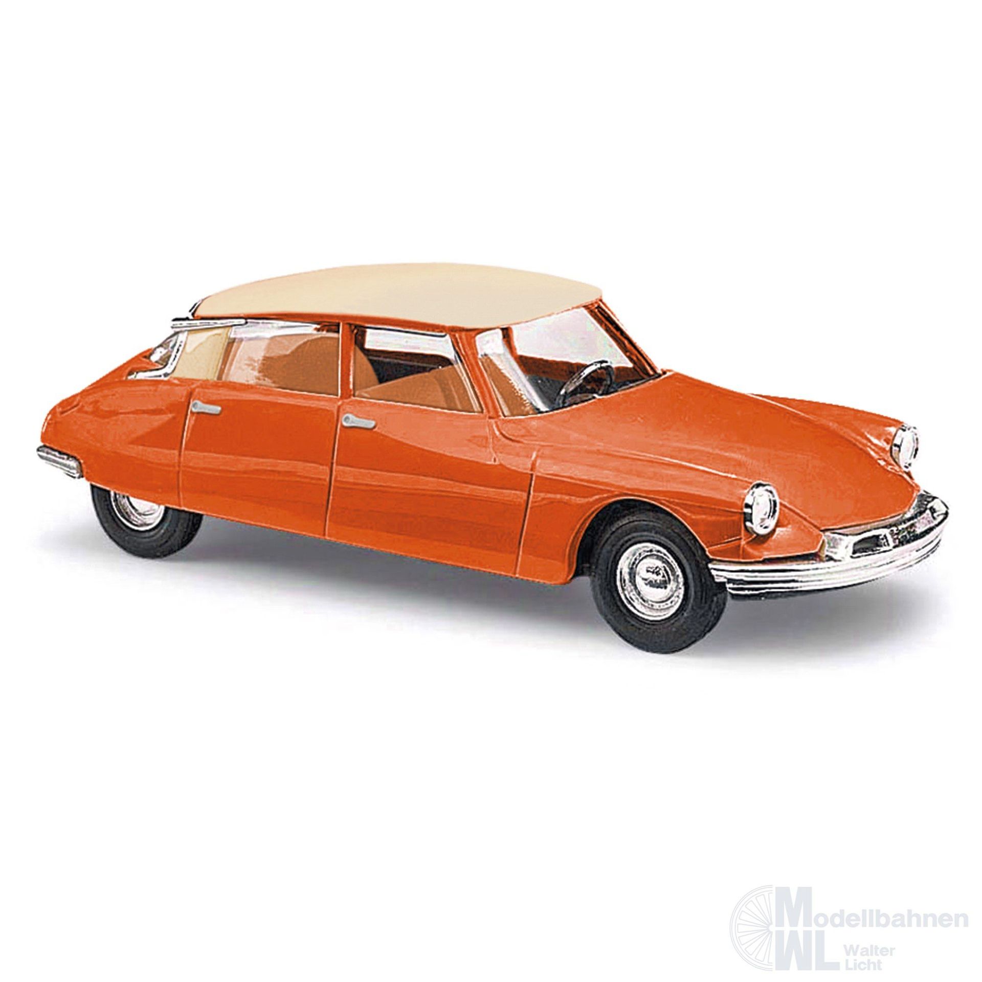 Busch 48019 - Citroën DS19 zweifarbig orange / Dach cremeweiß H0 1:87