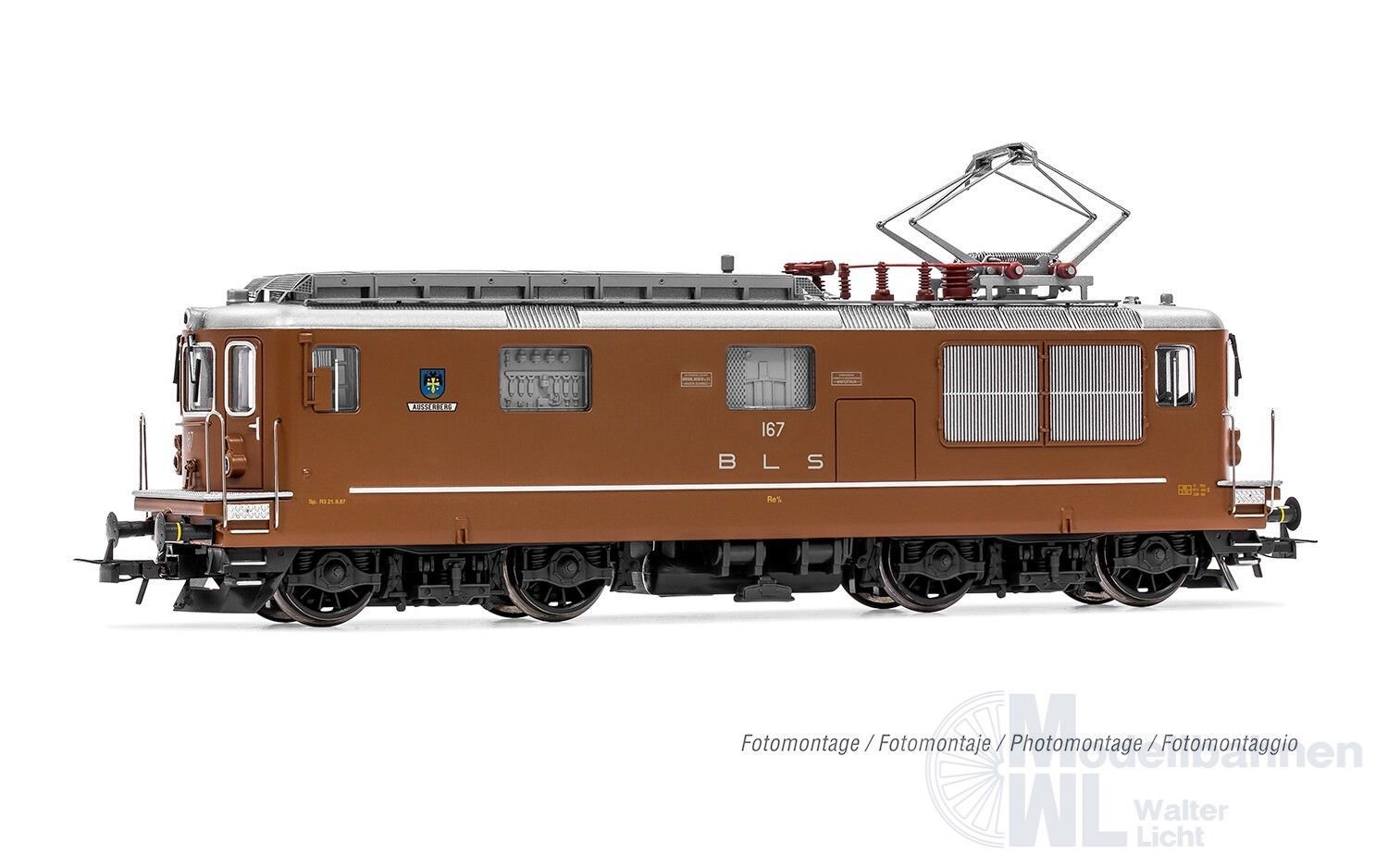 Rivarossi 2958ACS - E-Lok Re 4/4 II BLS Ep.IV/V 167 Ausserberg H0/WS Sound