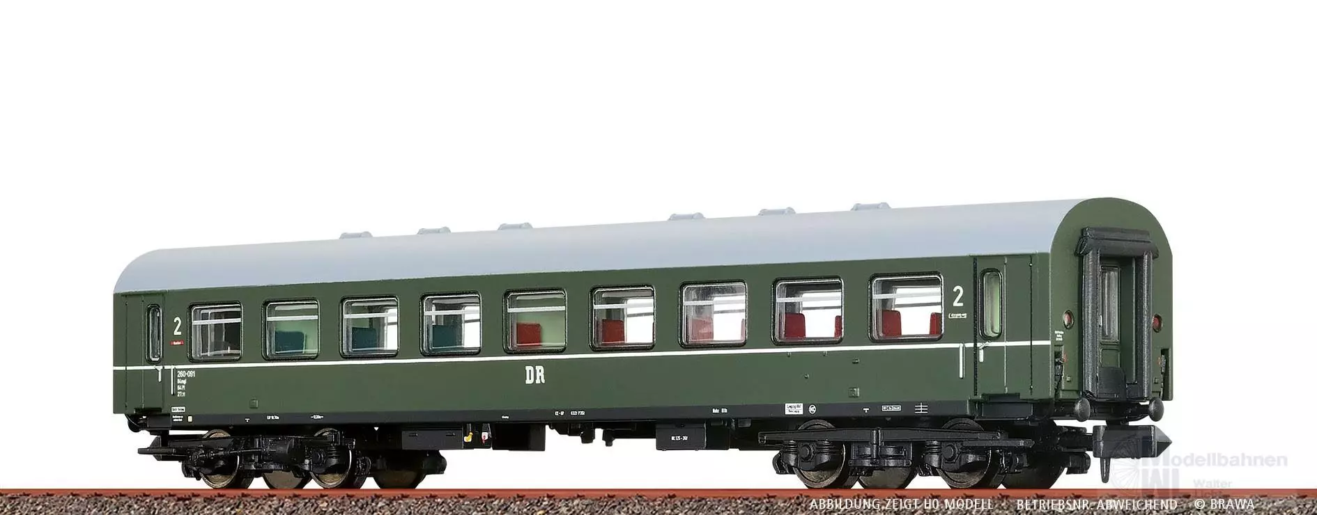 Brawa 65077 - Personenwagen DR Ep.III B4mgle N 1:160