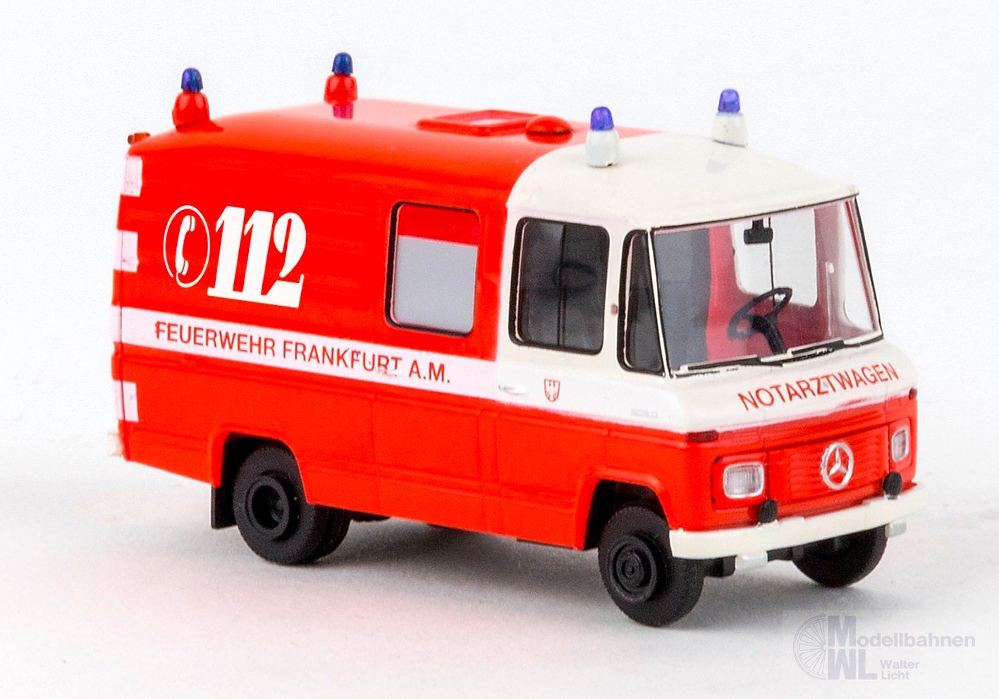 Brekina 36934 - Mercedes-Benz L508 RTW der FW Frankfurt  H0 1:87