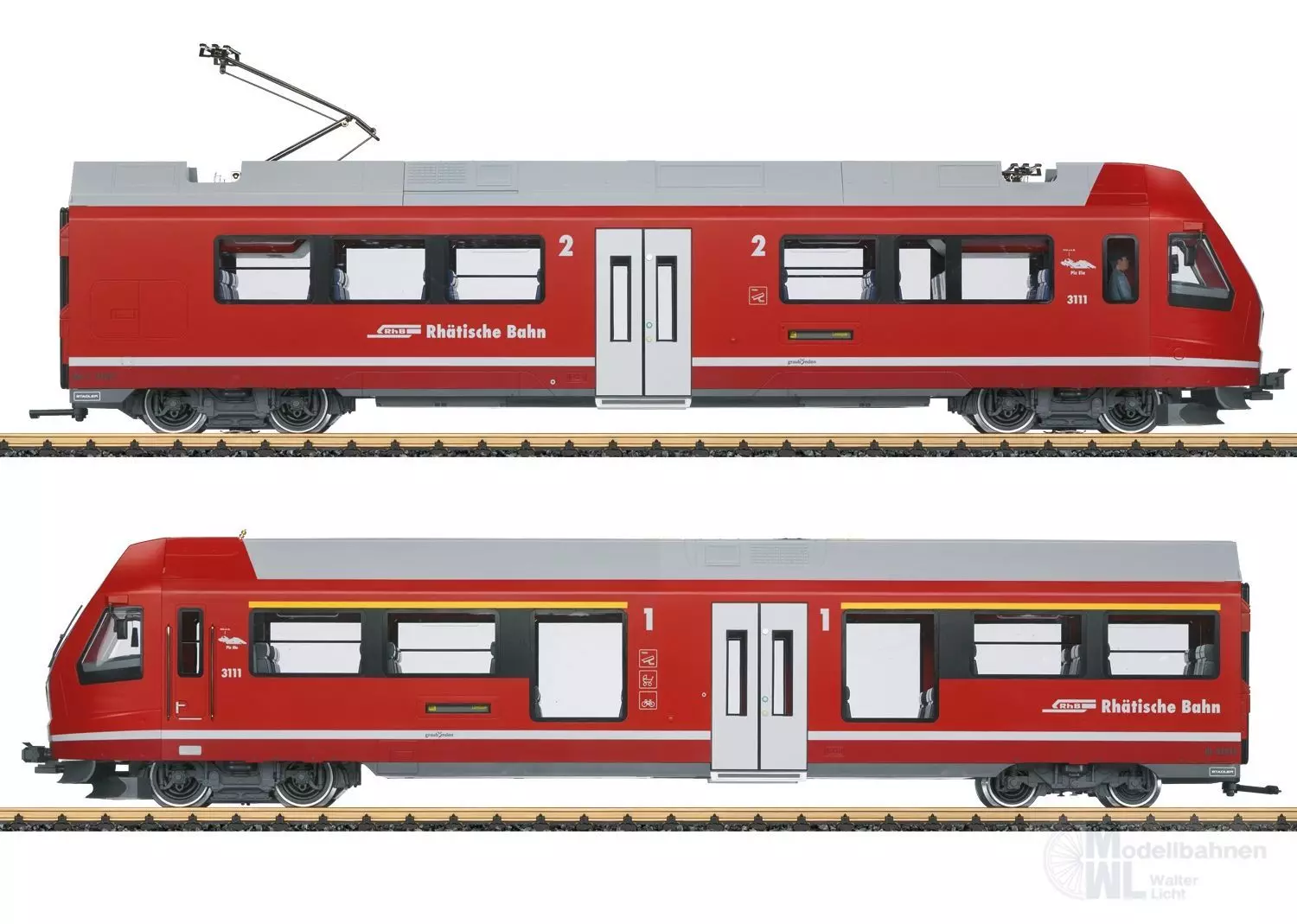 LGB 23100 - Triebzug ABe 4/16 RhB Ep.VI Capricon 2.tlg. Spur G 1:22,5 Sound