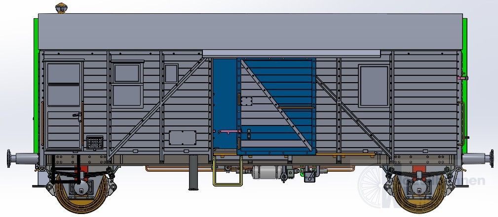 Exact Train 23611 - Güterzugbegleitwagen DRG Ep.II Pwgs44 Bremen Camouflage H0/GL