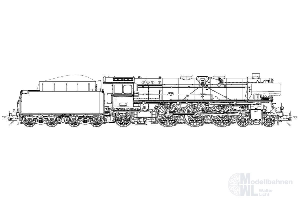 Lenz 40201-06 - Dampflok BR 01 177 DB Ep.IIIa Witte Windleitbleche Spur 0