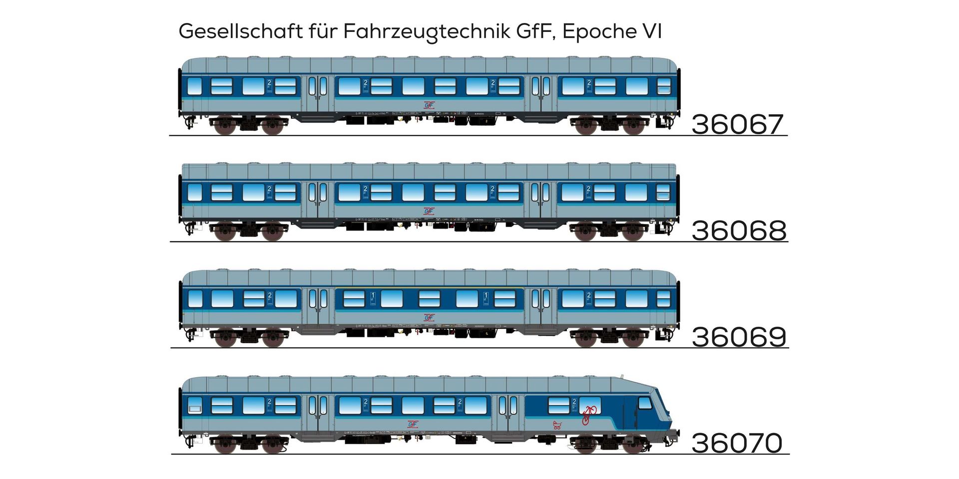 ESU 36070 - Steuerwagen GfF Ep.VI 2.Kl. H0/GL