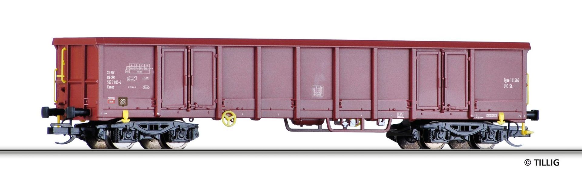 Tillig 15677 - Güterwagen offen SNCB Ep.IV Eanos TT 1:120