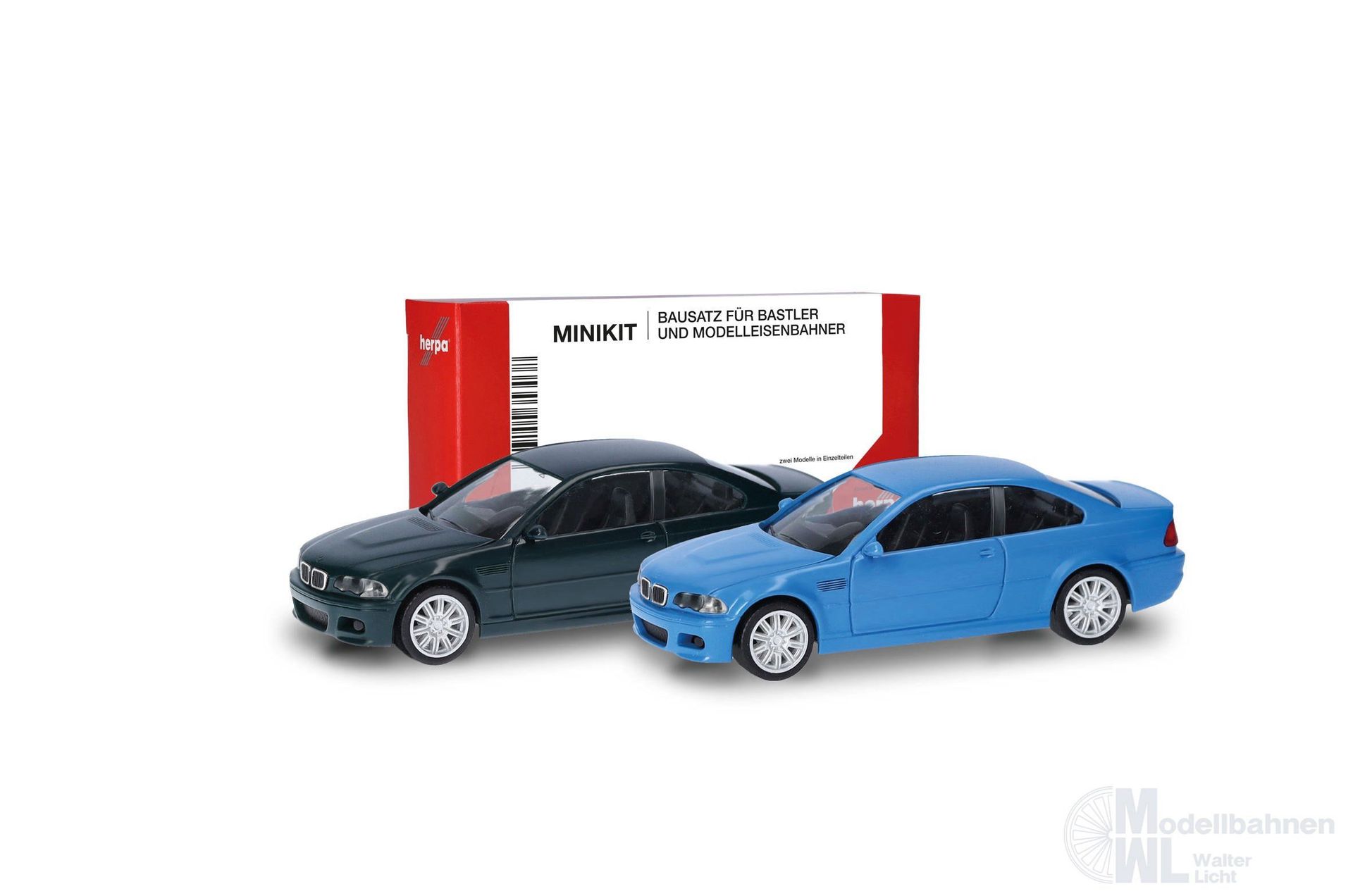 Herpa 014007 - MiKi BMW 3er M-Coupé blau/rot H0 1:87