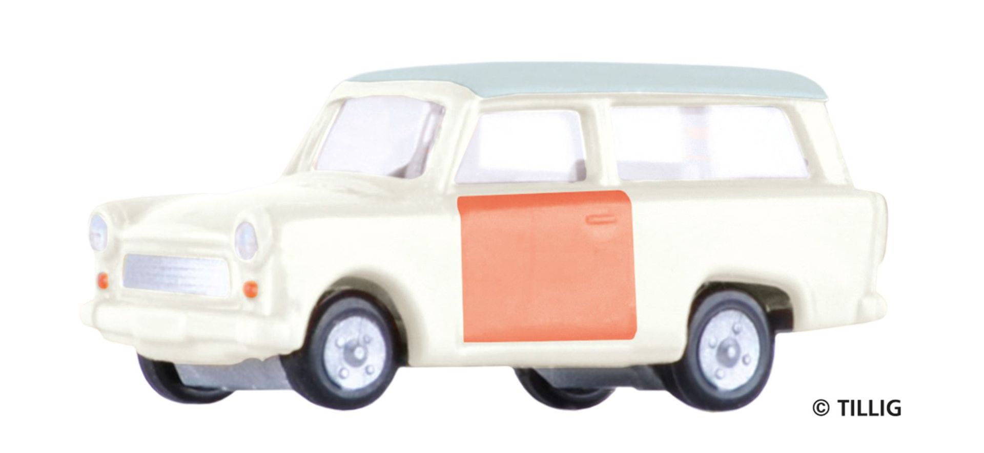 Tillig 08745 - Trabant 601 Kombi Unfallschaden TT 1:120