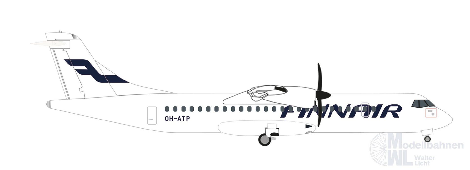 Herpa 537889 - ATR-72-500 Finnair 1:500