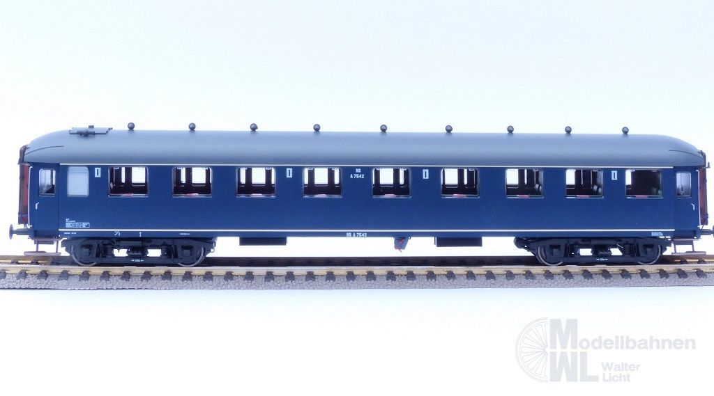 Exact Train 10014 - Personenwagen NS Ep.III A7542 berlinerblau H0/GL